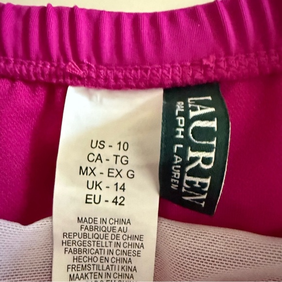 Lauren Ralph Lauren High-Waisted Shirred Bikini Bottom Size 10 - Picture 4 of 6